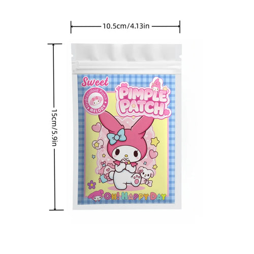 Tidesmit 125PCS Hello Kitty acne patches featuring cute face designs for invisible blemish concealing