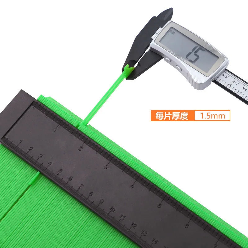Contour Gauge Cutting Template Multi-Functio Measuring Instrument Woodworking Tool Tiles Measure Ruler Construction Contour Tool