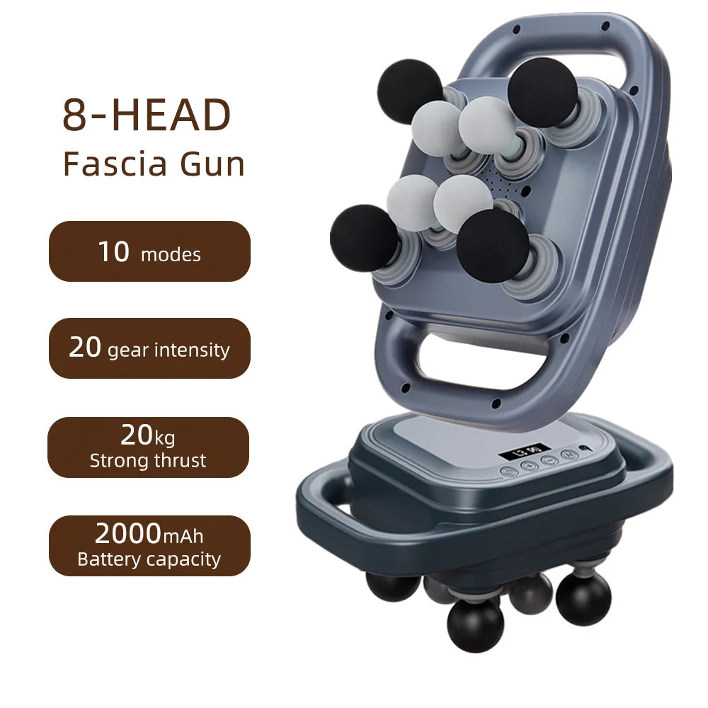 Deep Tissue Massage Gun with 99 Speed Settings and Heat Therapy Back Massage Instrument Tidesmit