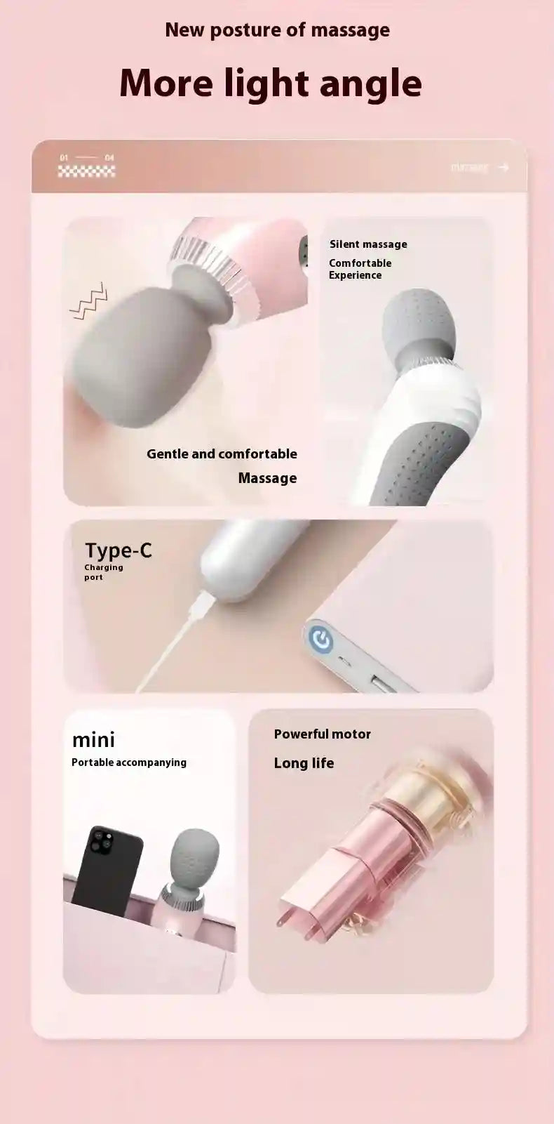 Portable Eye Massager - USB Rechargeable Heat Therapy Device Eye Massage Instrument Tidesmit