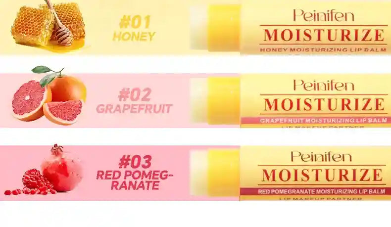 Natural Lip Balm Set: Moisturizing Plant-Based Lip Treatment - 3 Pack Lip Care Tidesmit