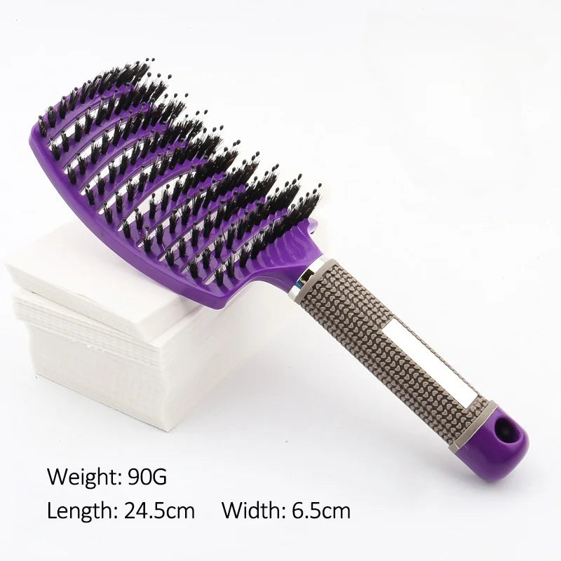 Massage Hair Comb for Scalp Care & Detangling - Tidesmit Gold Edition Massage Chairs purple Tidesmit