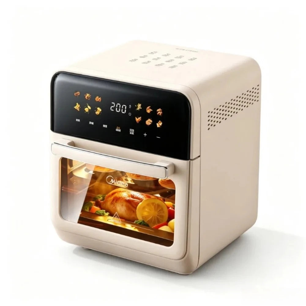 Midea Air Fryer 12.5L Large Upgrade Air Fryer Oven Combo Large Capacity Visual Touch Screen Multi‑Layer No‑Flip Needed 220V
