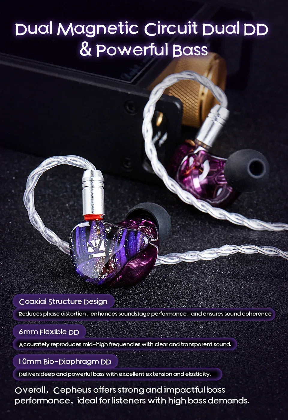 16-Driver HiFi Studio Monitor Earbuds by Tidesmit - Wired Audio Tidesmit