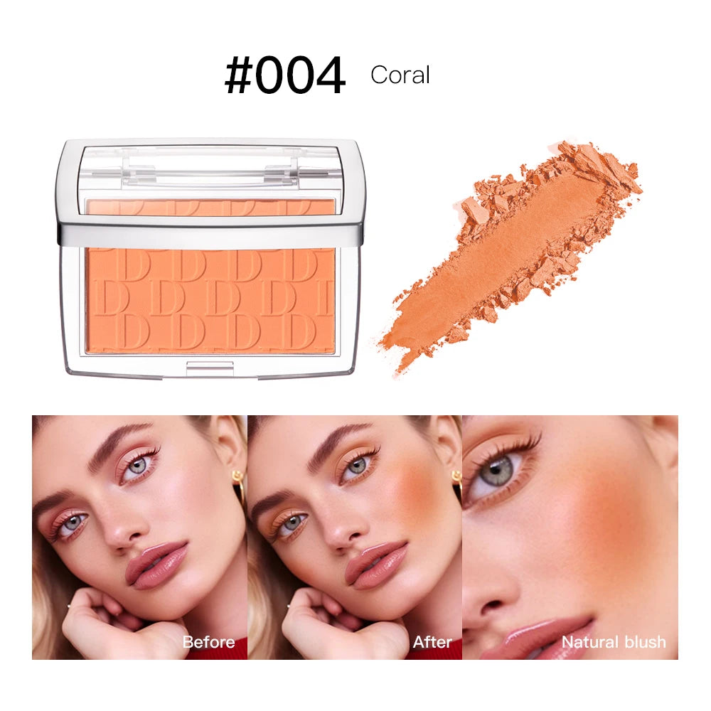 Tidesmit waterproof matte blush powder texture close-up for natural face contouring and cheek brightening