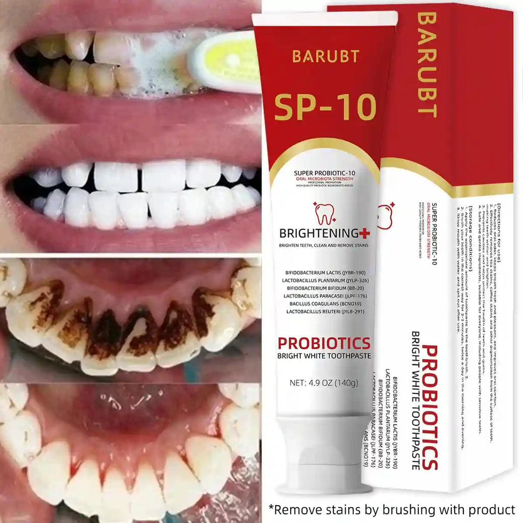 Tidesmit probiotic teeth whitening toothpaste for professional oral care and daily enamel health