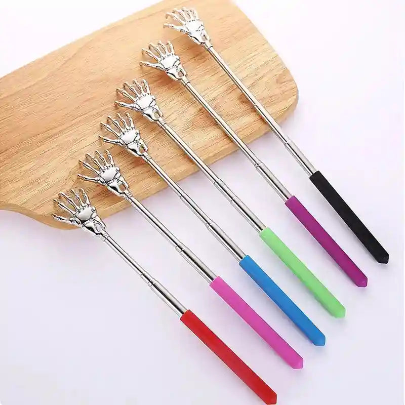 Extendable Stainless Steel Back Scratcher - Durable Manual Massager Massage Roller Tidesmit