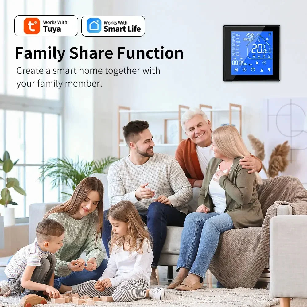 WiFi Smart Thermostat Temperature Control for Electric Floor Heating Water/Gas Boiler Temperature Tuya Google Home Alexa Yandex