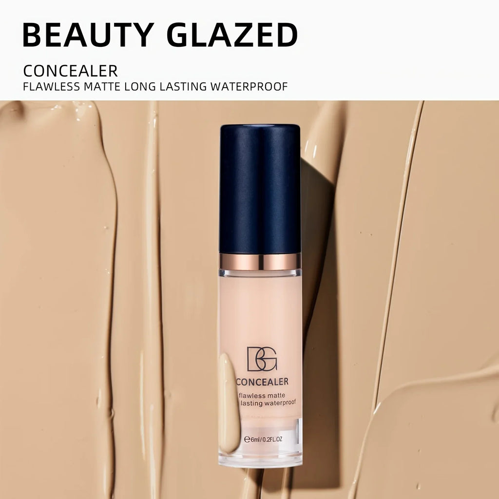 Tidesmit mini matte concealer full coverage liquid foundation texture close-up for long-lasting waterproof face makeup