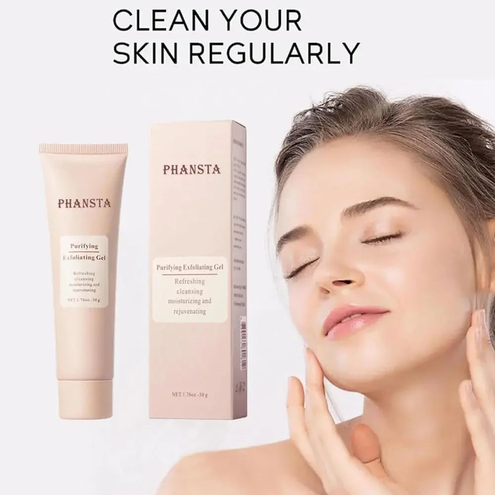 Face Exfoliating Gel | Deep Pore Cleansing & Oil Control Formula Scrubs Treatments Tidesmit