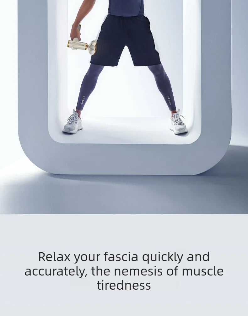 Fascia Massage Gun - 5-Head Percussive Therapy for Muscle Recovery Fascia Gun Tidesmit
