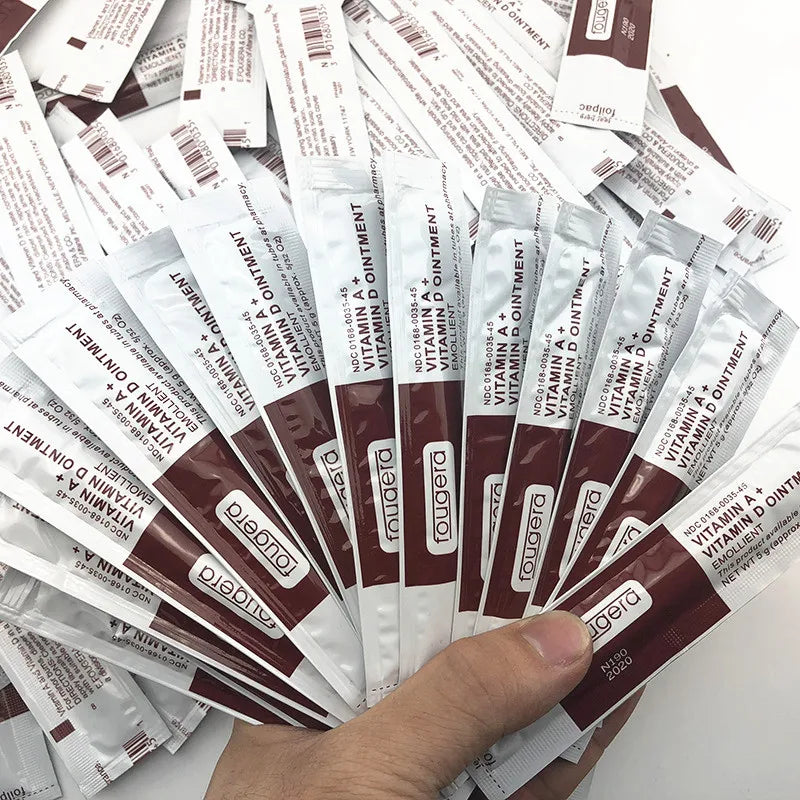 100Pcs Fougera Tattoo Repair Aftercare Vitamin Ointment A&D Anti Scar Healing Gel Cream Permanent Makeup Eyebrow Lip Supplies