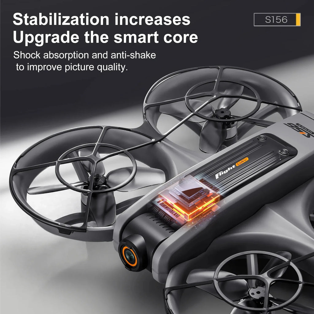 4K Camera Drone with Dual Lens and Brushless Motor - S156 Foldable Tidesmit
