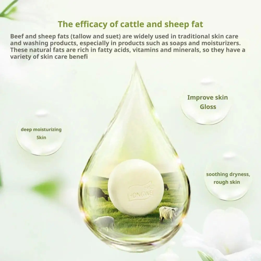 Lanolin Fat Soap/ Turmeric Kojic Acid Soap deeply nourishes Gentle Clean Brightening For All Skin Type Cleaning Soap