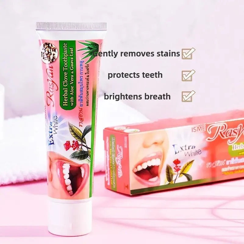 Tidesmit Rasyan herbal clove toothpaste for teeth whitening and effective tartar removal