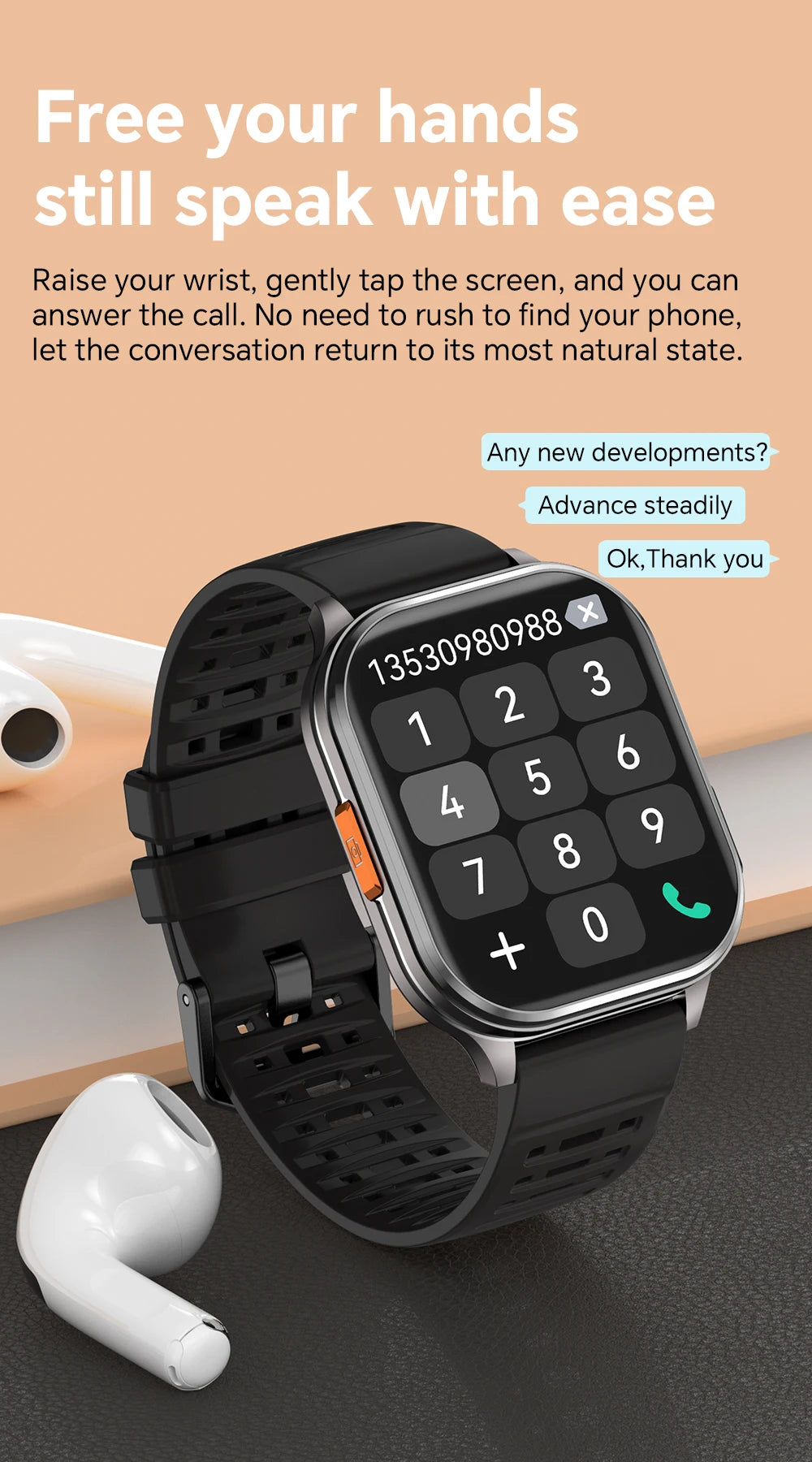 LIGE New 30W Pixel Camera Smart Watch Men 670mAh Battery IP67 Waterproof Sports Fitness Tracker Bluetooth Call Man Smartwatches