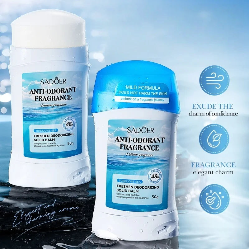 Tidesmit 50g fresh solid deodorant cream for daily underarm and body odor control for men and women.