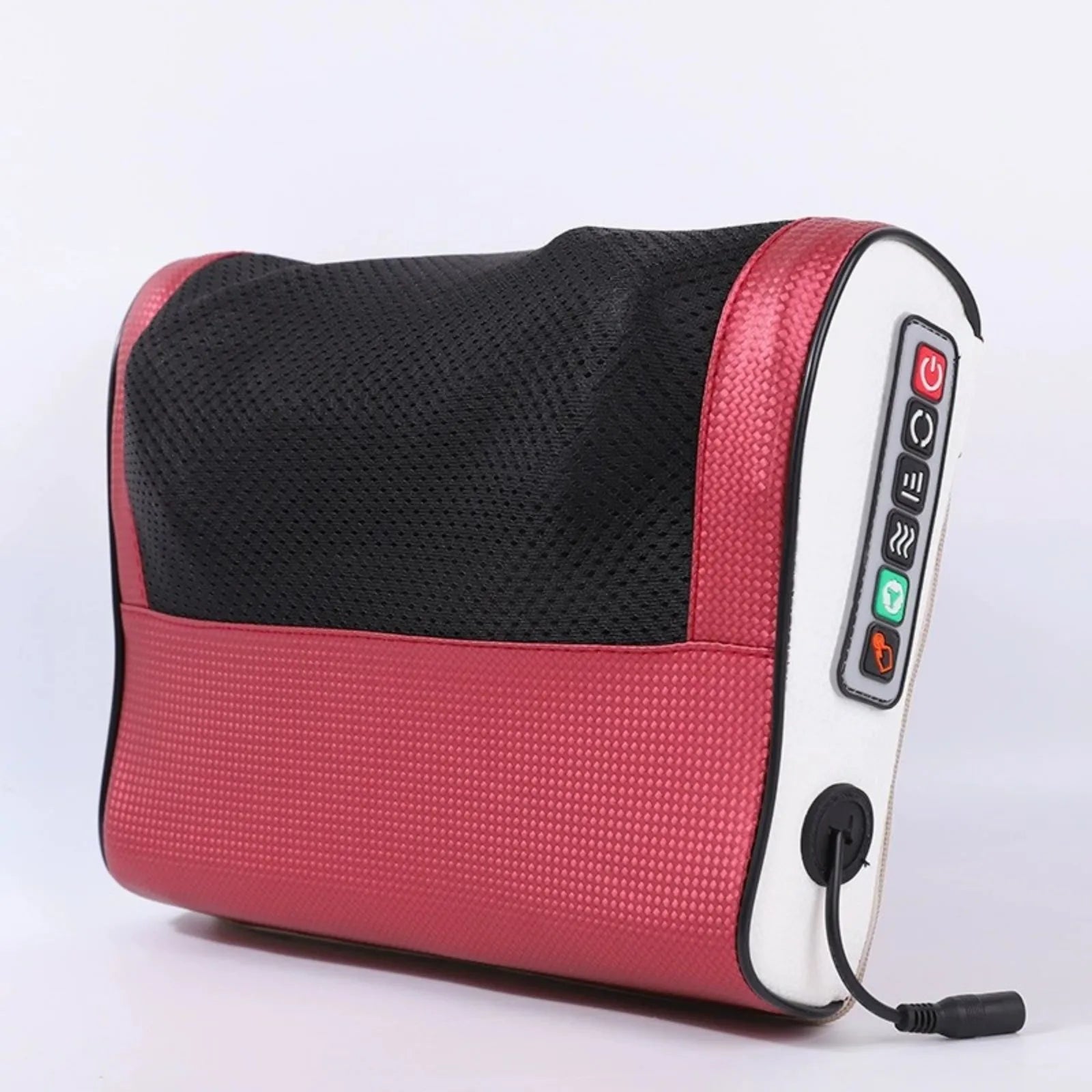 Tidesmit Neck Massager Pillow with Heat – Deep Tissue Muscle Relief Massage Cushion Red Tidesmit