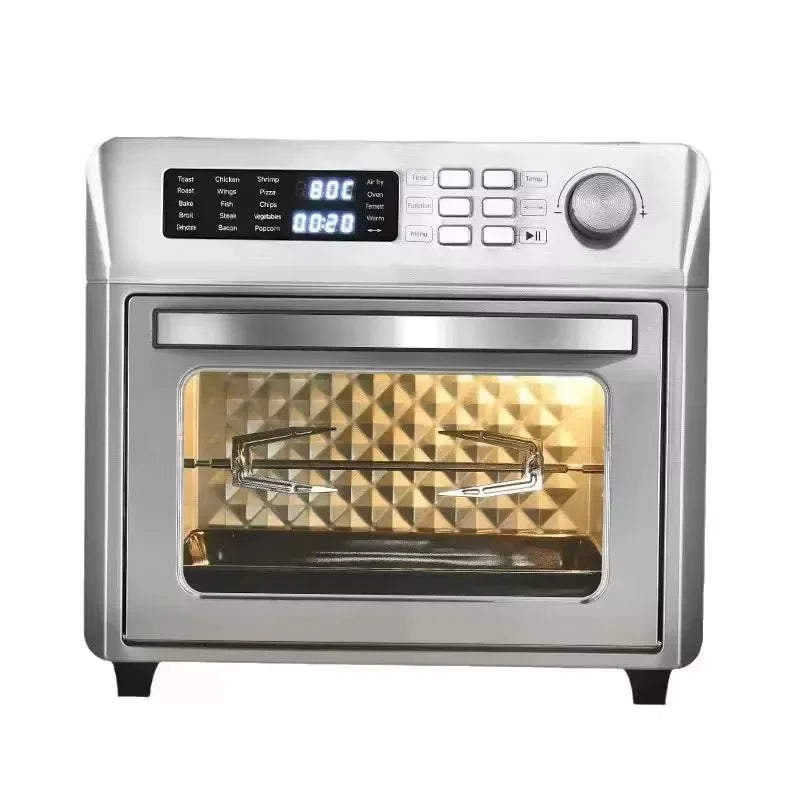 for Home-use Oil-free Healthy Digital 26L air Fryer and Grill with Stainless Steel Body