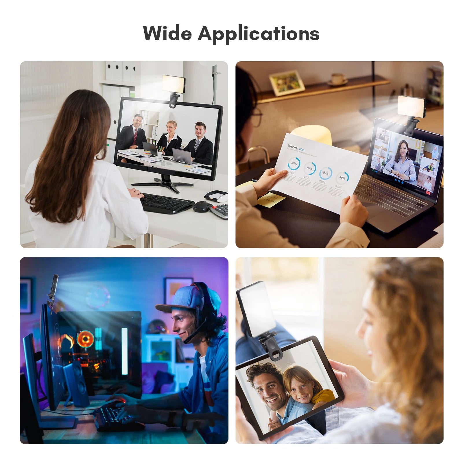 Pocket LED Video Light | Adjustable Color Temp for Content Creation Tidesmit