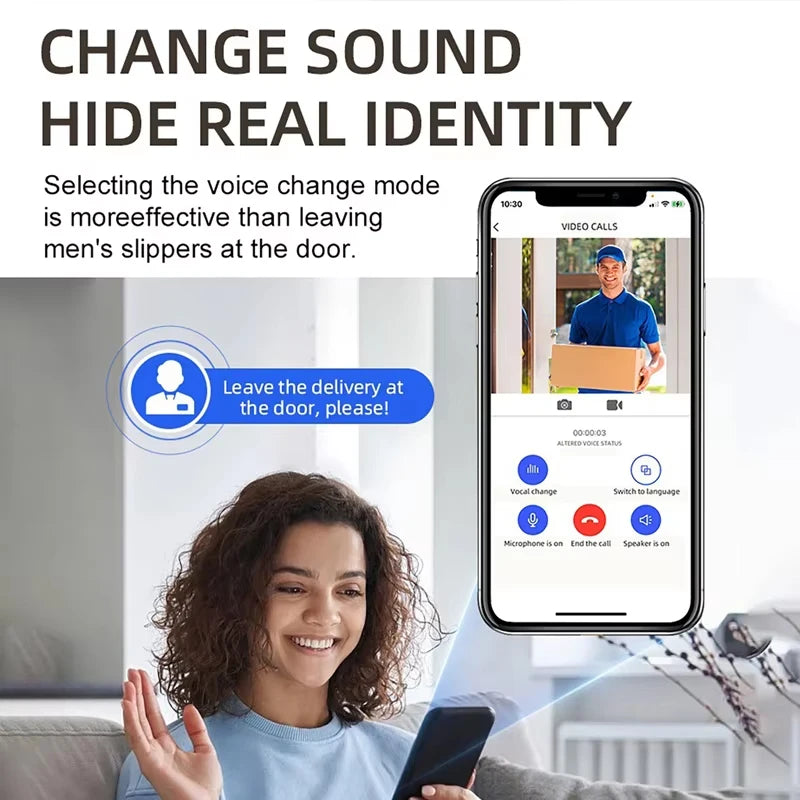 Tuya Doorbell with Solar Rain Cover Camera Wireless Video Doorbell Wifi PIR Human Body Sensing Outdoor Door Bell Video Intercom