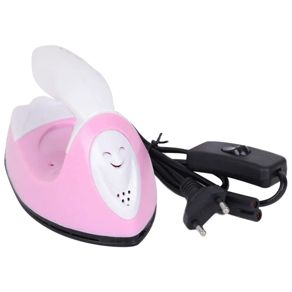 Tidesmit portable mini heat press machine for DIY crafts and sewing, showing multiple iron heating surface angles.