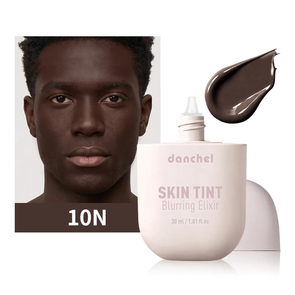 Tidesmit Skin Tint Blurring Elixir Foundation texture close-up showing hydrating long-lasting pore coverage