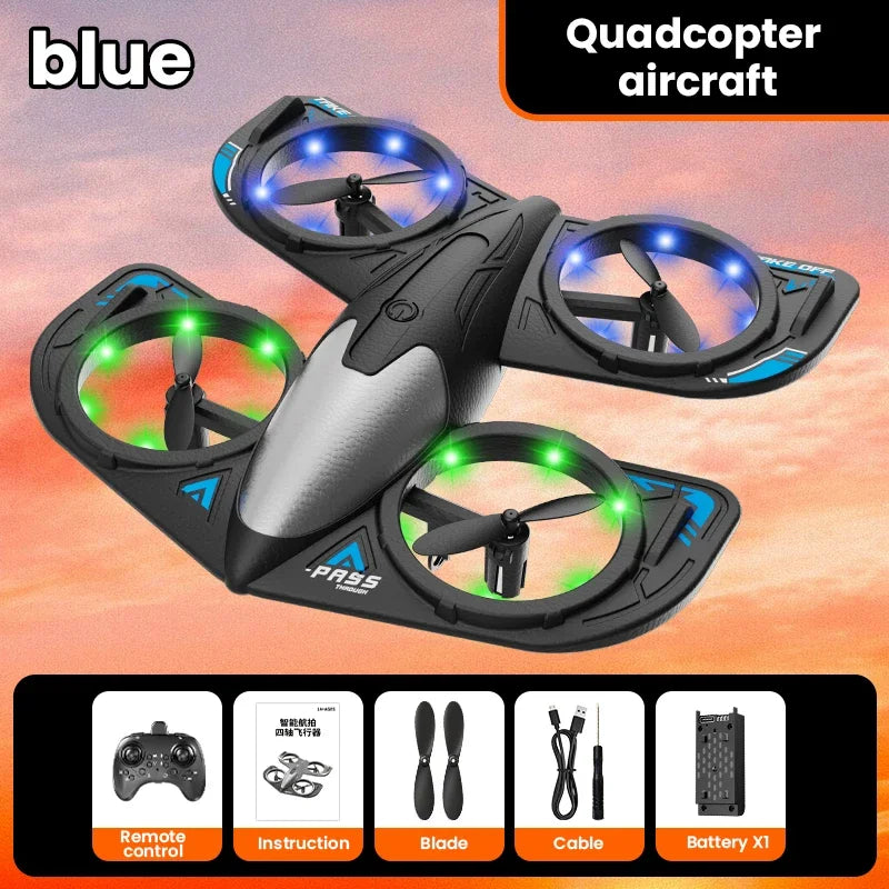 Mini Camera Drone with Long Range and Extended Flight Time - Blue no screen blue Tidesmit