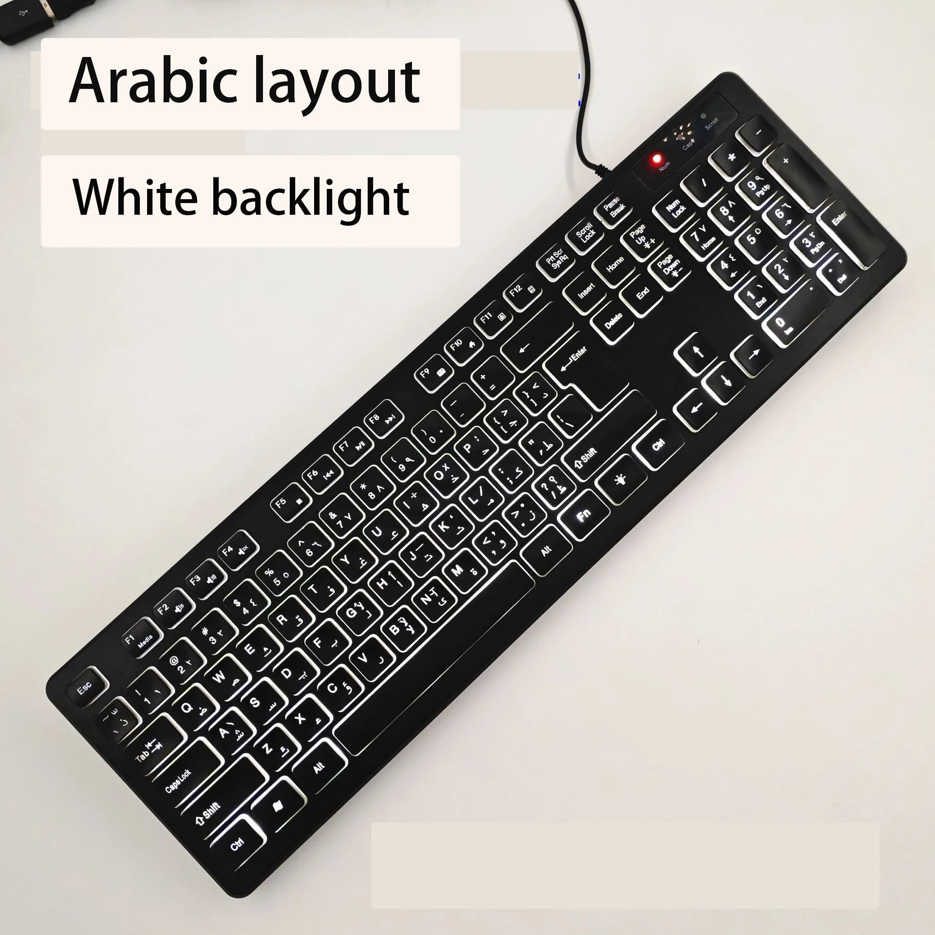 French（AZERT）/Spanish/Russian/Arabic/German keyboard layout Backlit wired Desktop Gaming Keyboard For Desktop Computer office