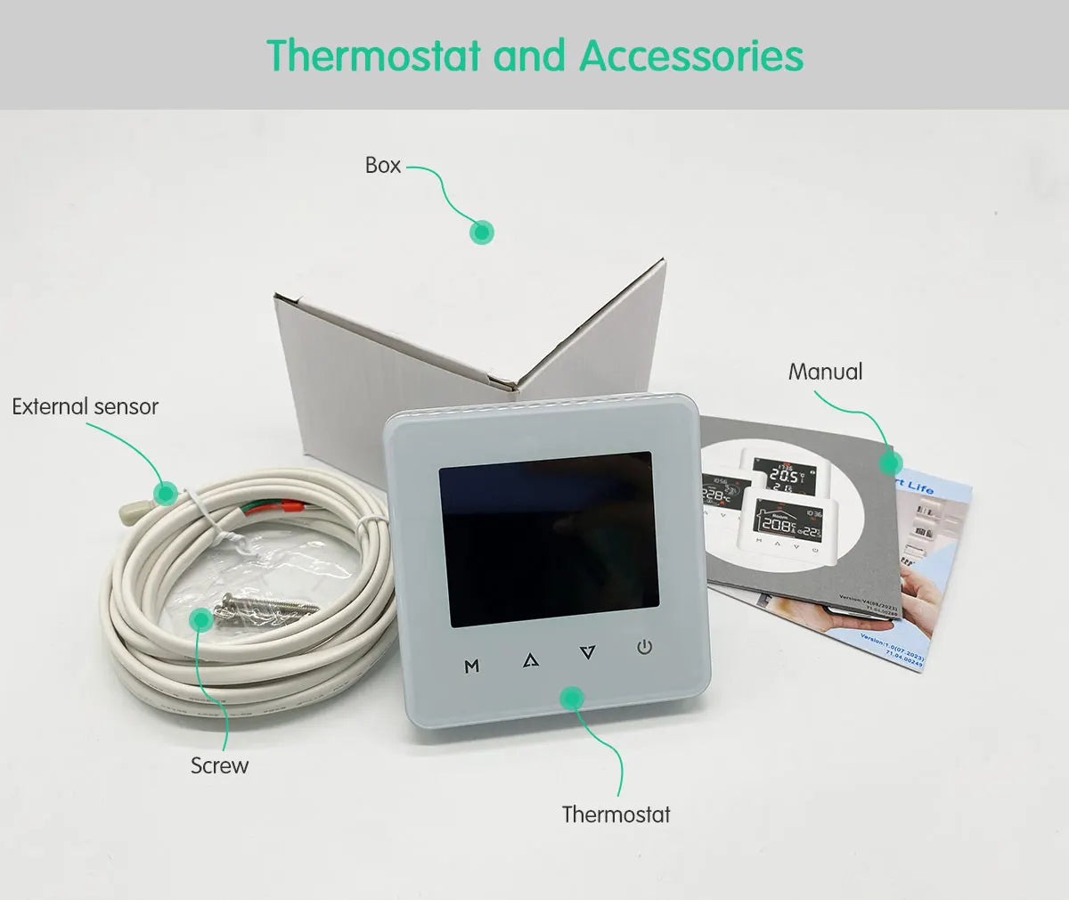WiFi Smart Floor Heating Thermostat for Precise Home Temperature Control Tidesmit