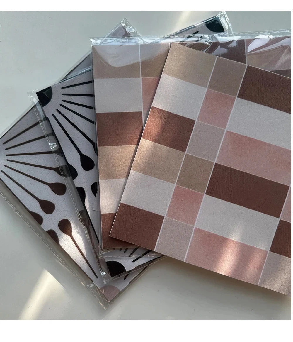 10Pcs Tile Stickers, Peel and Stick Self Adhesive Removable Moroccan Talavera Tiles Backsplash for Kitchen, Furniture Staircase