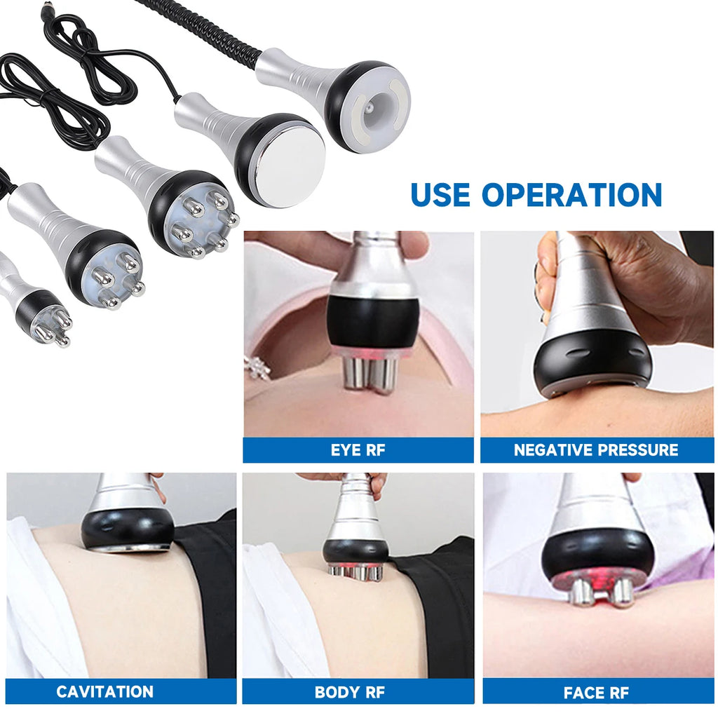 Ultrasonic Cavitation Machine 6-in-1 Body Slimming Device Body Shaping Massage Equipment Tidesmit