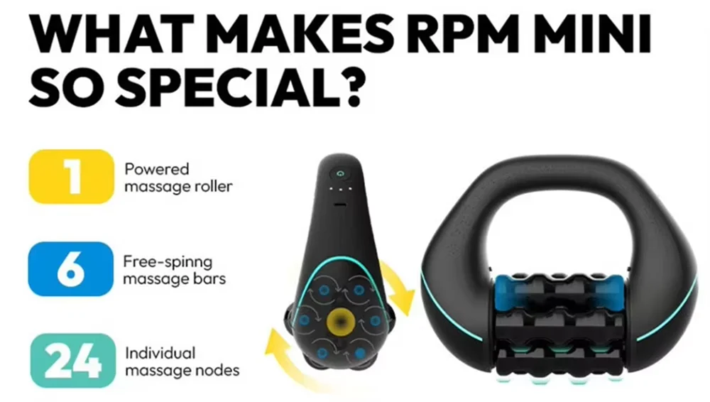 Percussive Massager for Muscle Recovery, 3-Speed Deep Tissue, Black Relaxation Treatment Tidesmit