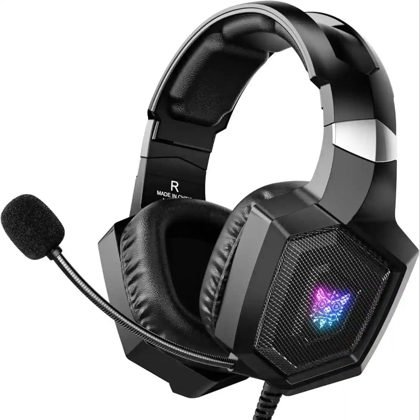Tidesmit Gaming Headset with Mic, 7.1 Surround Sound for PC and PS5 k8-Black Tidesmit