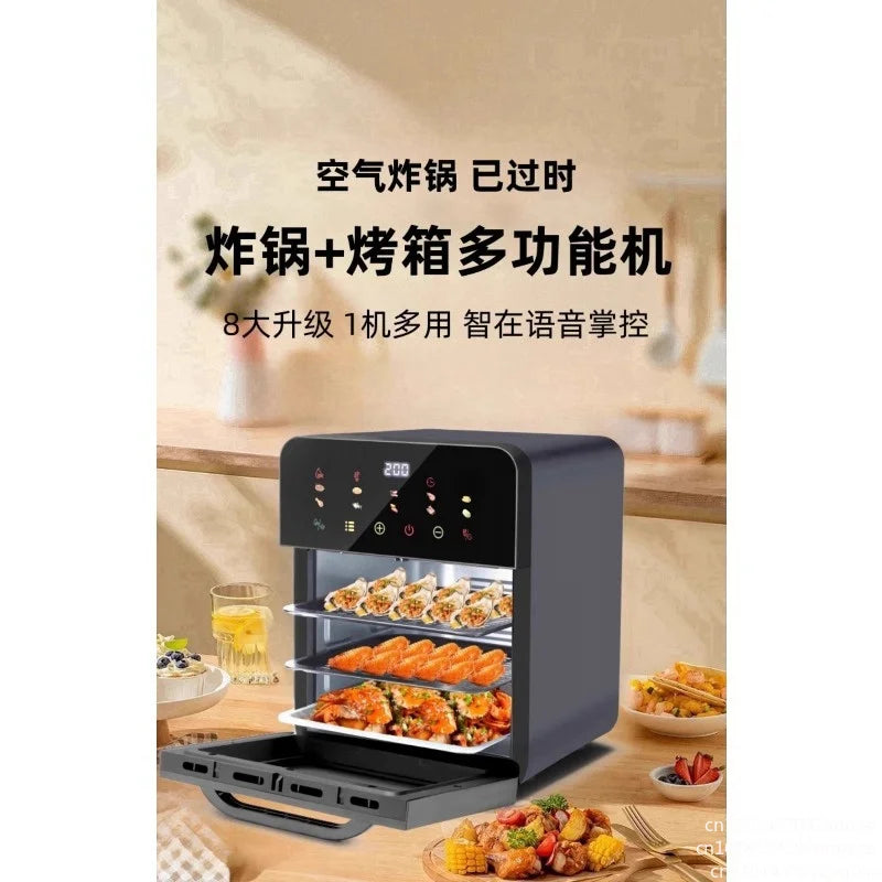 Large Capacity 3 in 1 Air Fryer Oven Steamer Microwave New Electric Fryer All-in-One Machine