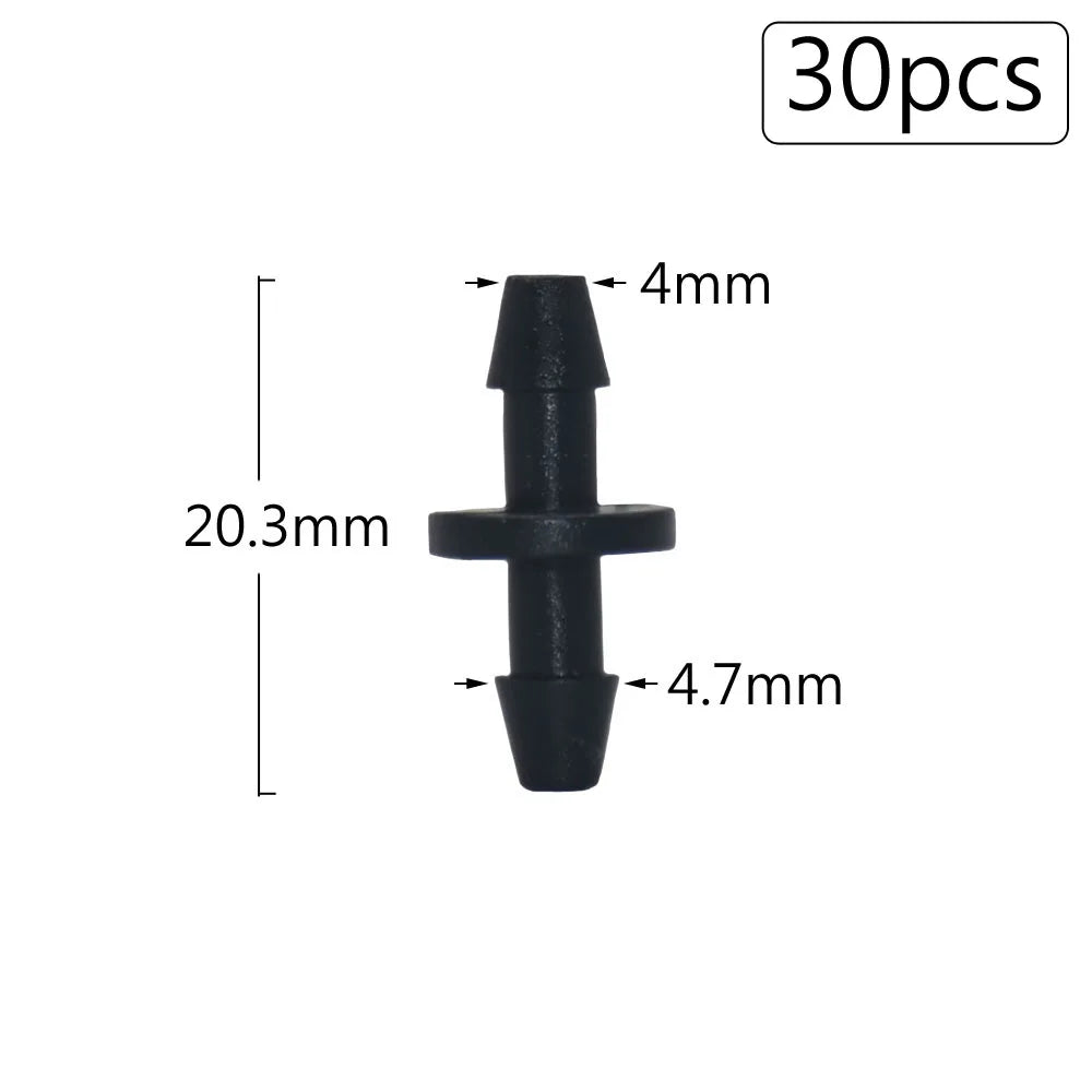 Irrigation Dripper Sprinkler Connector 1/8" 1/4" Hose Barb Tee Elbow Water Pipe Repair  Fitting Garden 3/5 4/7mm Tube Coupler