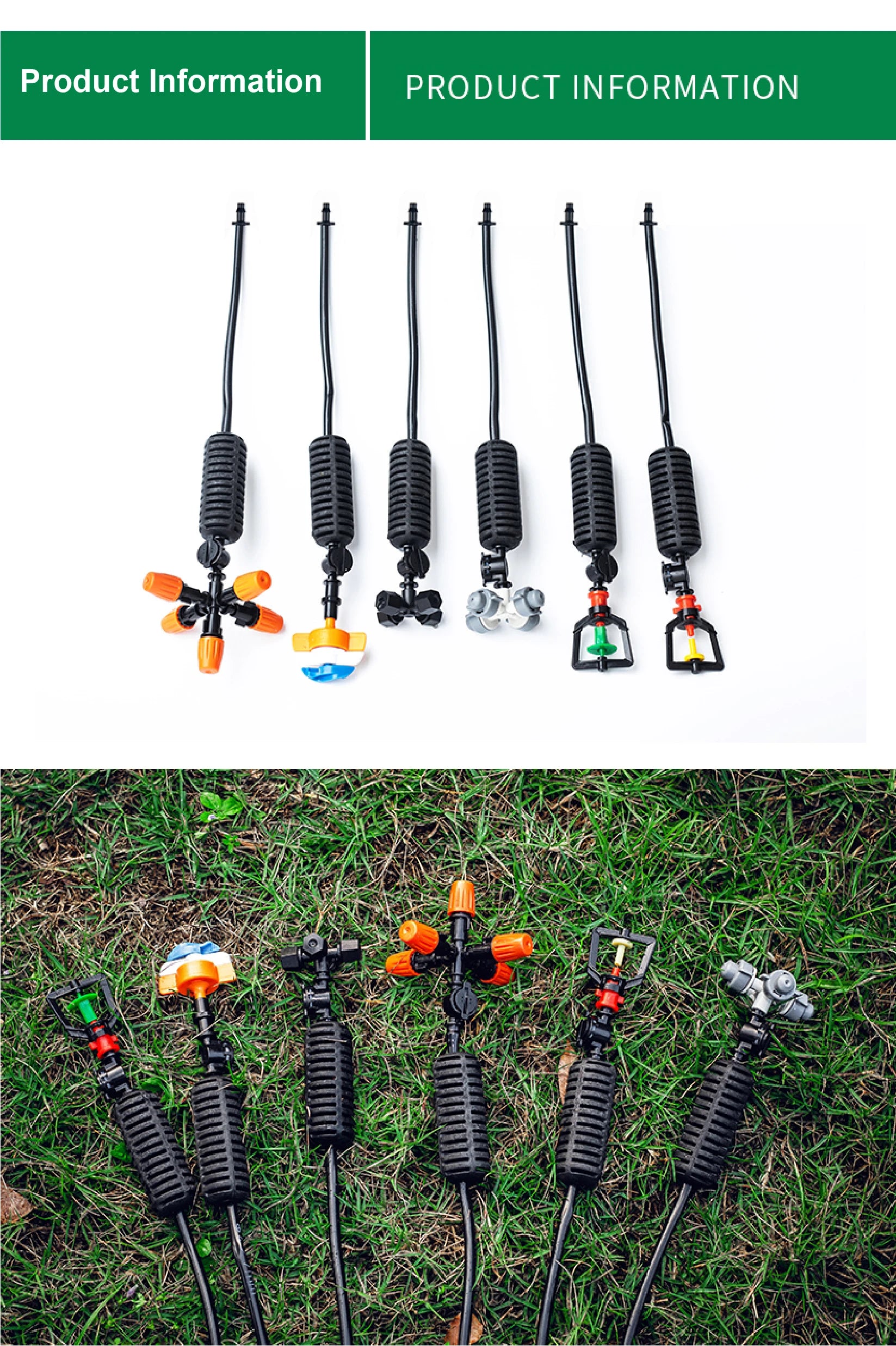 10 Pack Mist Nozzle Kit 360° Rotating Hanging Irrigation Nozzles Greenhouse Cooling Mist Spray Garden Water System Agriculture
