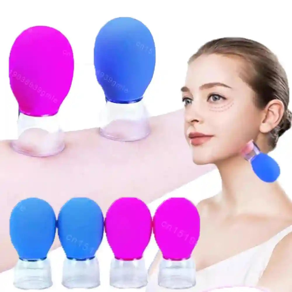 Facial Cupping Set for Eye Lifting - Silicone Vacuum Massage Tool Eye Massage Instrument Tidesmit