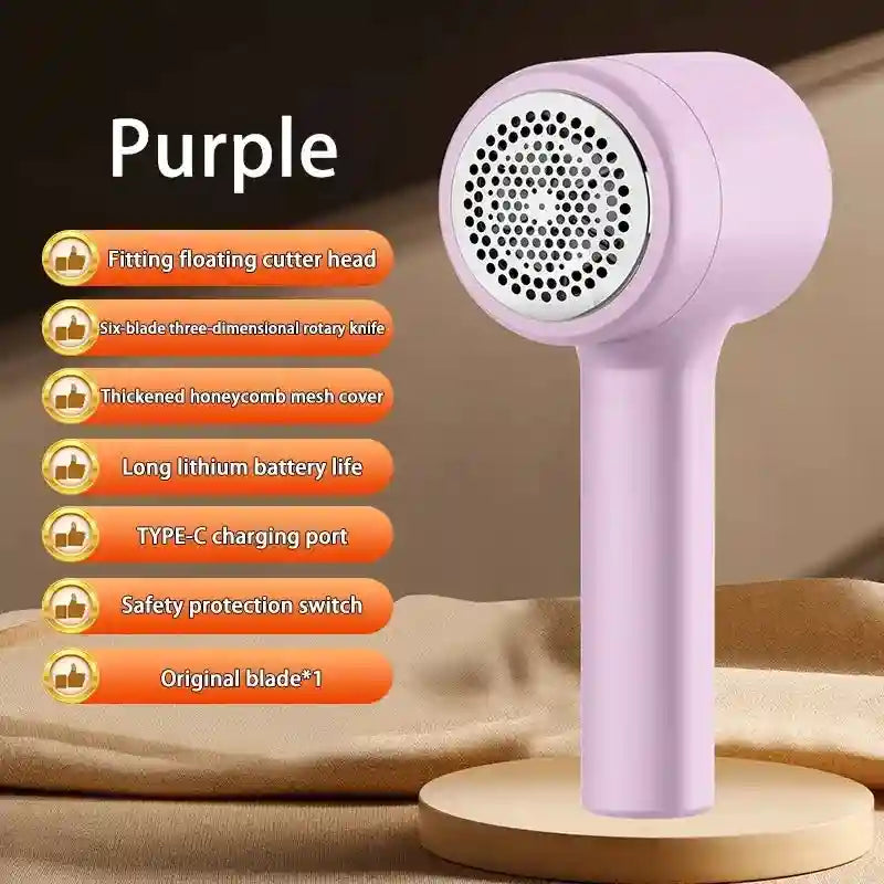Tidesmit rechargeable fabric shaver removing lint and hair balls from clothing for effective laundry care