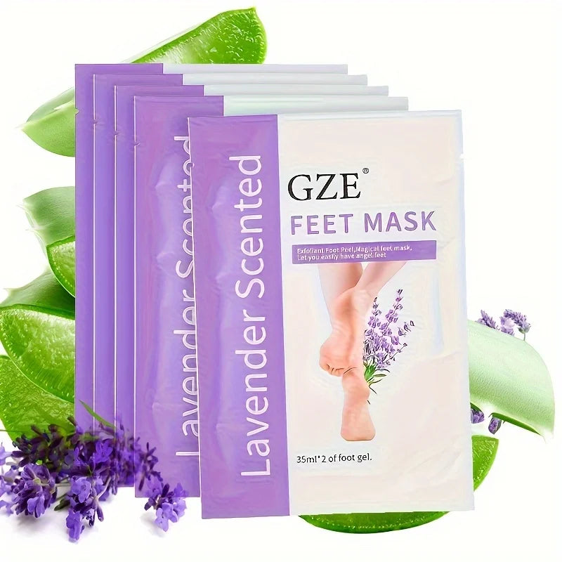 Foot Peel Mask for Cracked Heels - Exfoliating Callus Remover GZE007 Scrubs Treatments Tidesmit