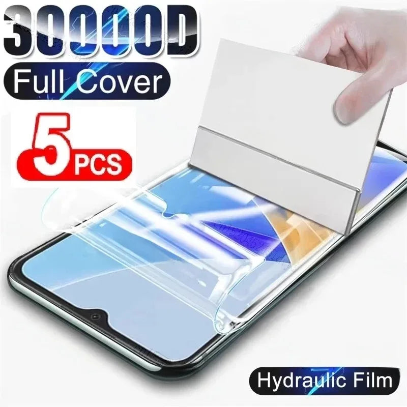 iPhone Screen Protector 5-Pack - Anti-Scratch Hydrogel Film for iPhone 5PCS Hydrogel Film Tidesmit
