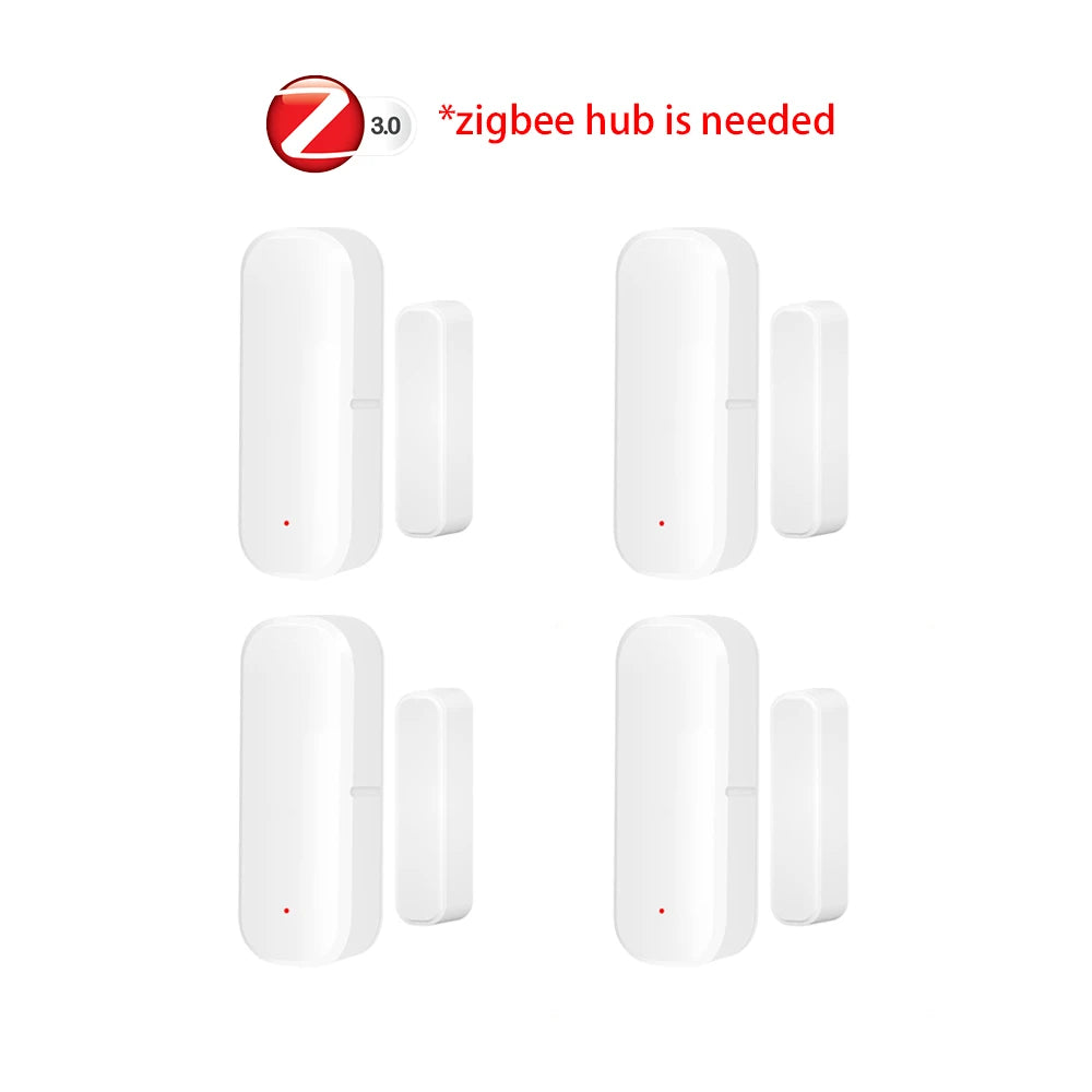 Zigbee Door Sensor Window Contact Sensor Open Closed Detector Smart Home Alarm Security Protection work with Tuya Hub Smart Life