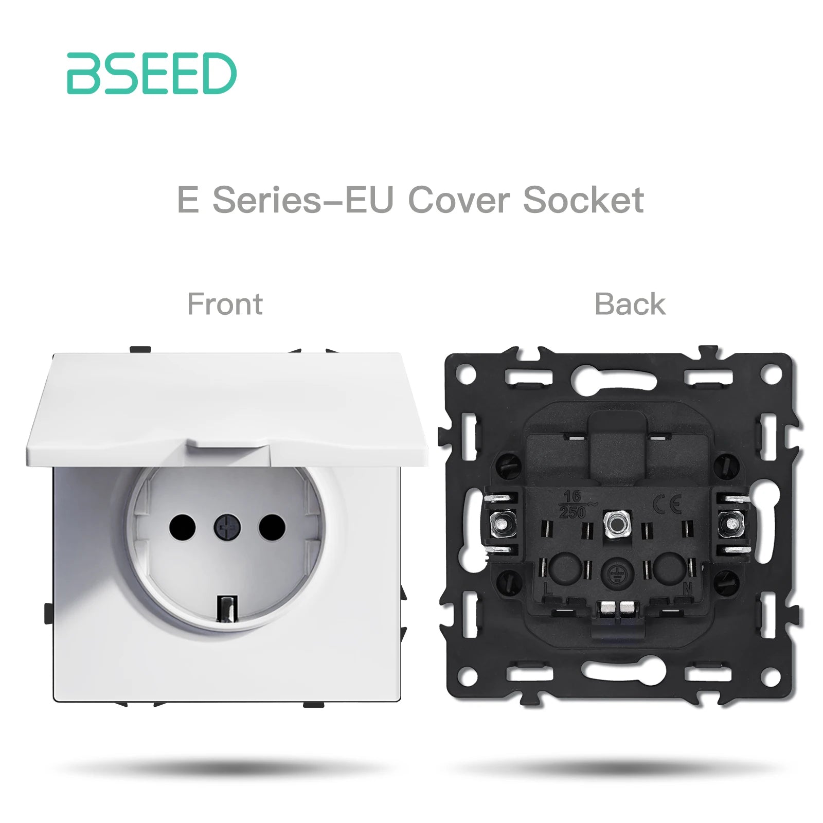BSEED Zigbee Smart Electric Water Gas Boiler Floor Heating Thermostat Large Panels EU/FR Socket Modules Plastic Frames DIY Parts