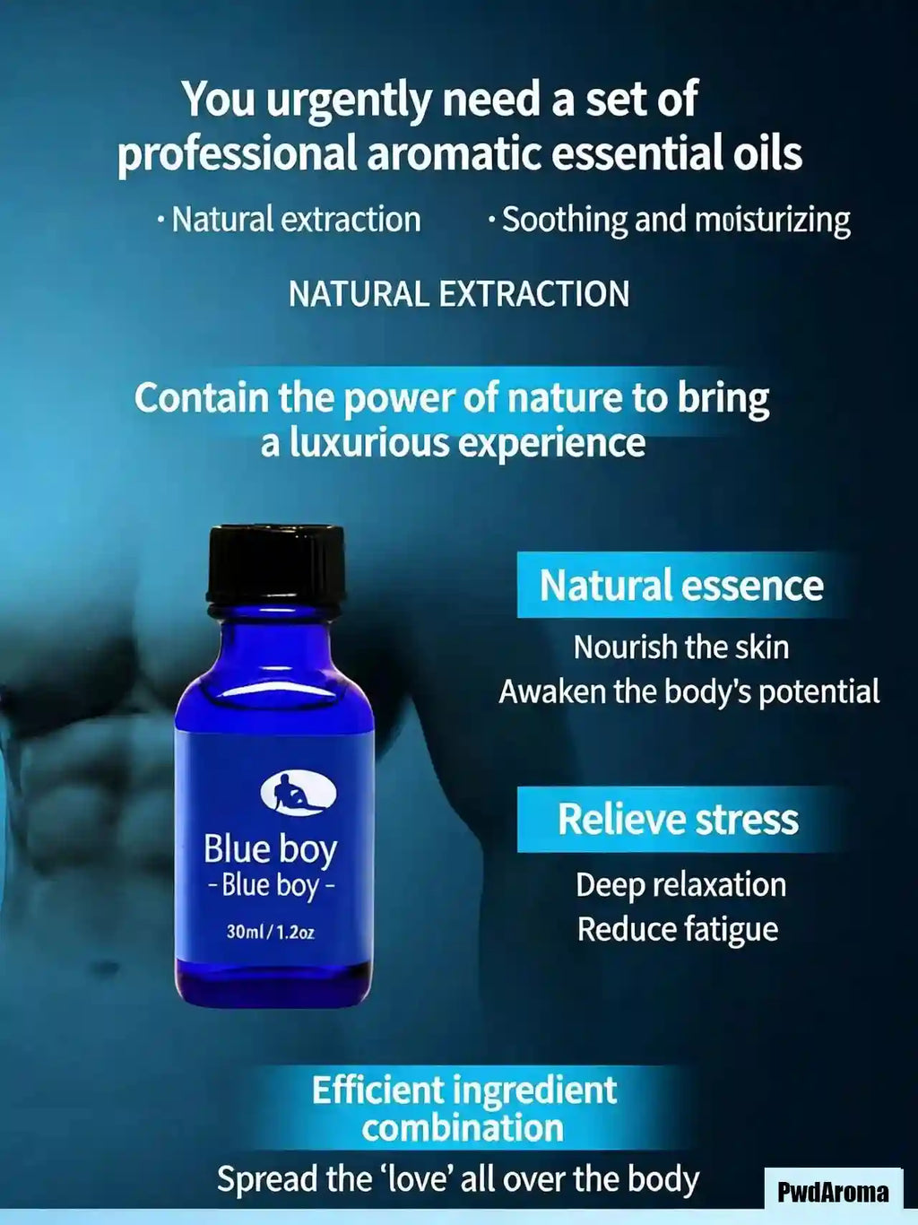 Back Massage Oil 30ml with Silk Tree Extract for Muscle Relief Back Massage Instrument Tidesmit