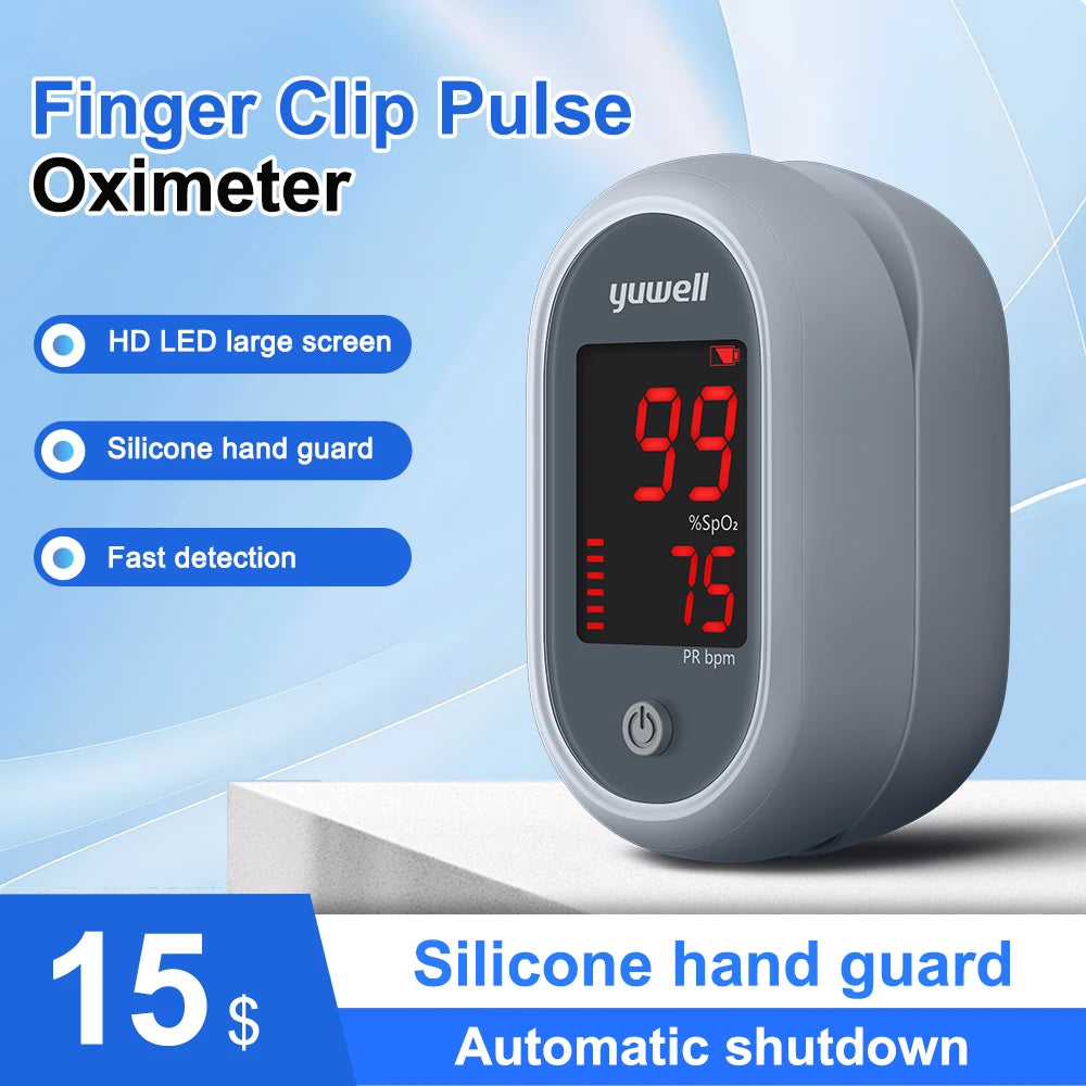 Medical Finger Pulse Oximeter Digital Oxygen Saturation Oximetro Heart Rate Health Care Blood Pressure Adult Child