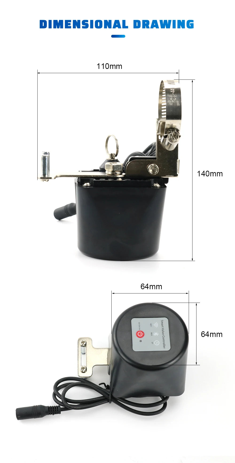 Smart WiFi Gas Valve Controller - App-Controlled Auto Shut-Off Valve Tidesmit