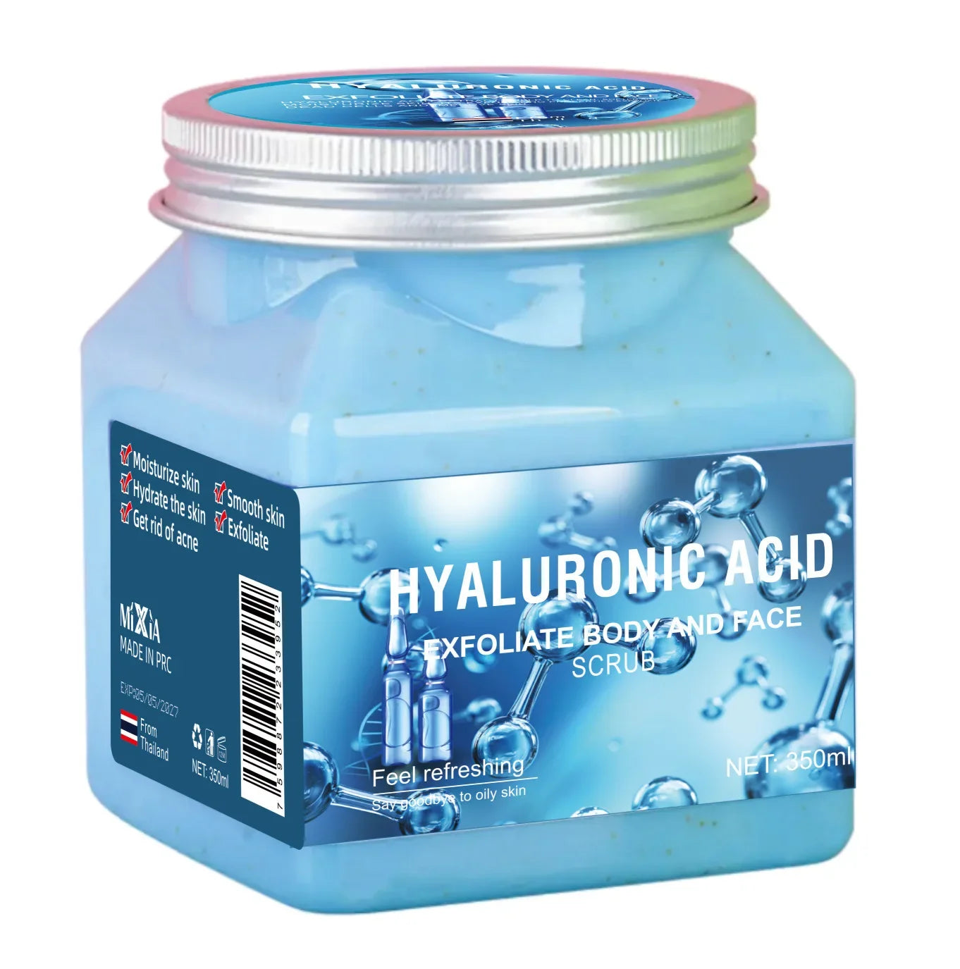 Tidesmit Exfoliating Body Scrub - 350ml Hydrating Salt Treatment Scrubs Treatments Hyaluroni Scrub350ml Tidesmit