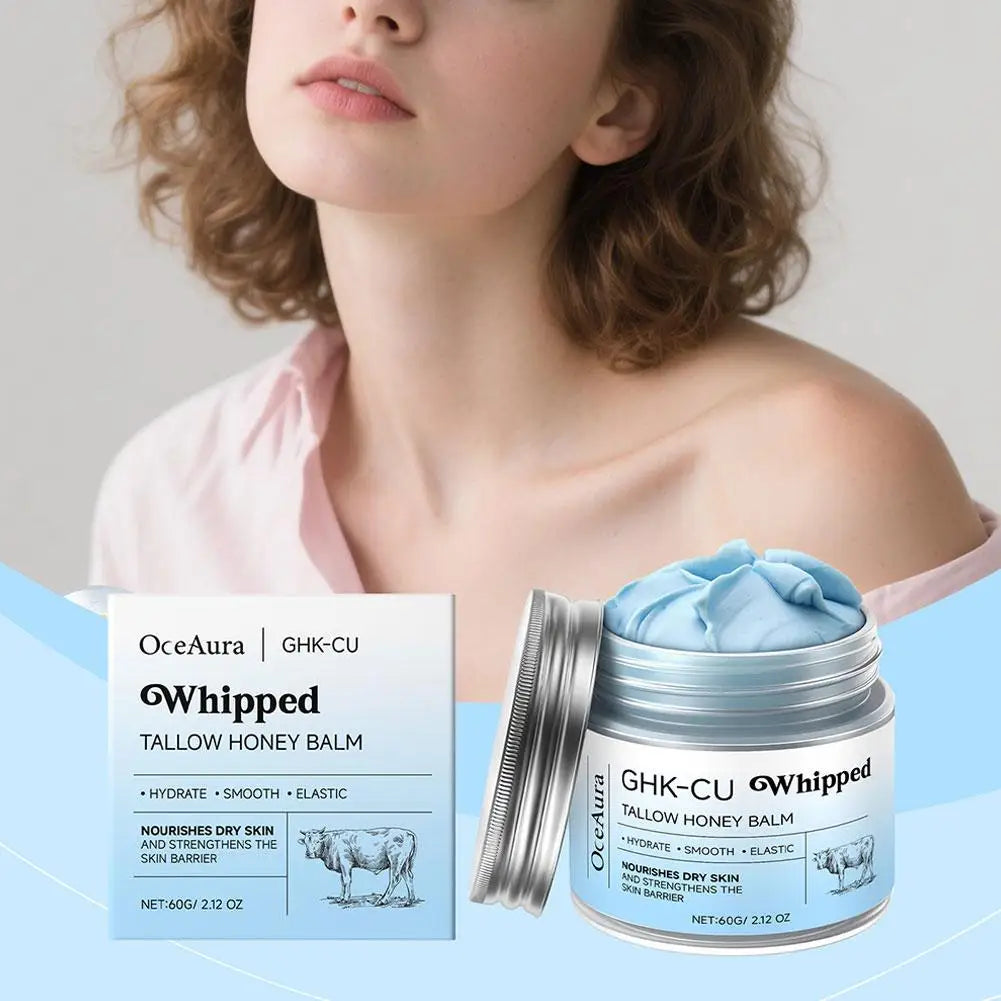 Copper Peptides GHK-Cu Beef Tallow Cream Blue Balm Manuka Honey Deep Moisturizing Nourishing Repair Barrier for All Skin Types