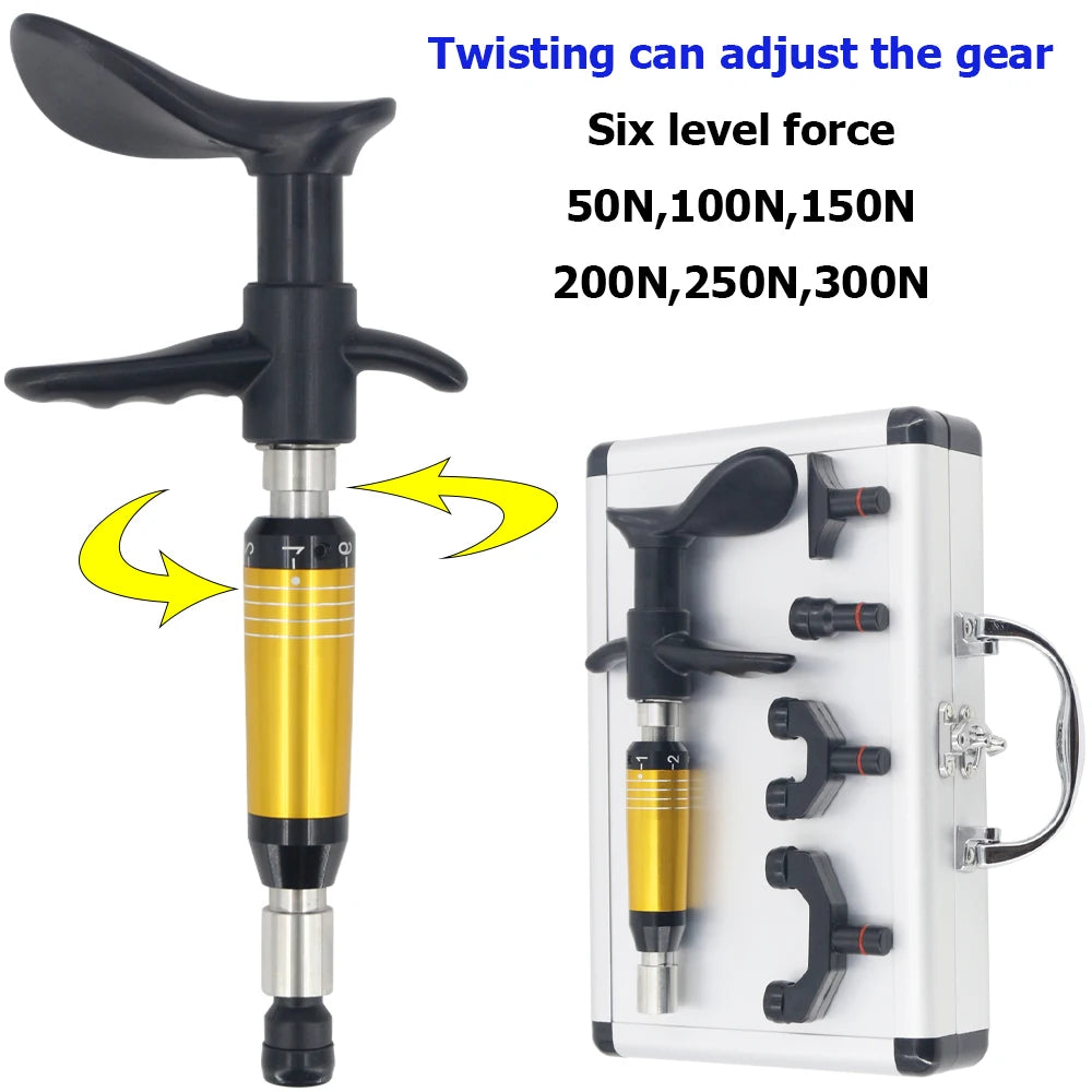 Chiropractic Adjusting Tool 300N: Manual Spinal Therapy Device Fascia Gun Tidesmit