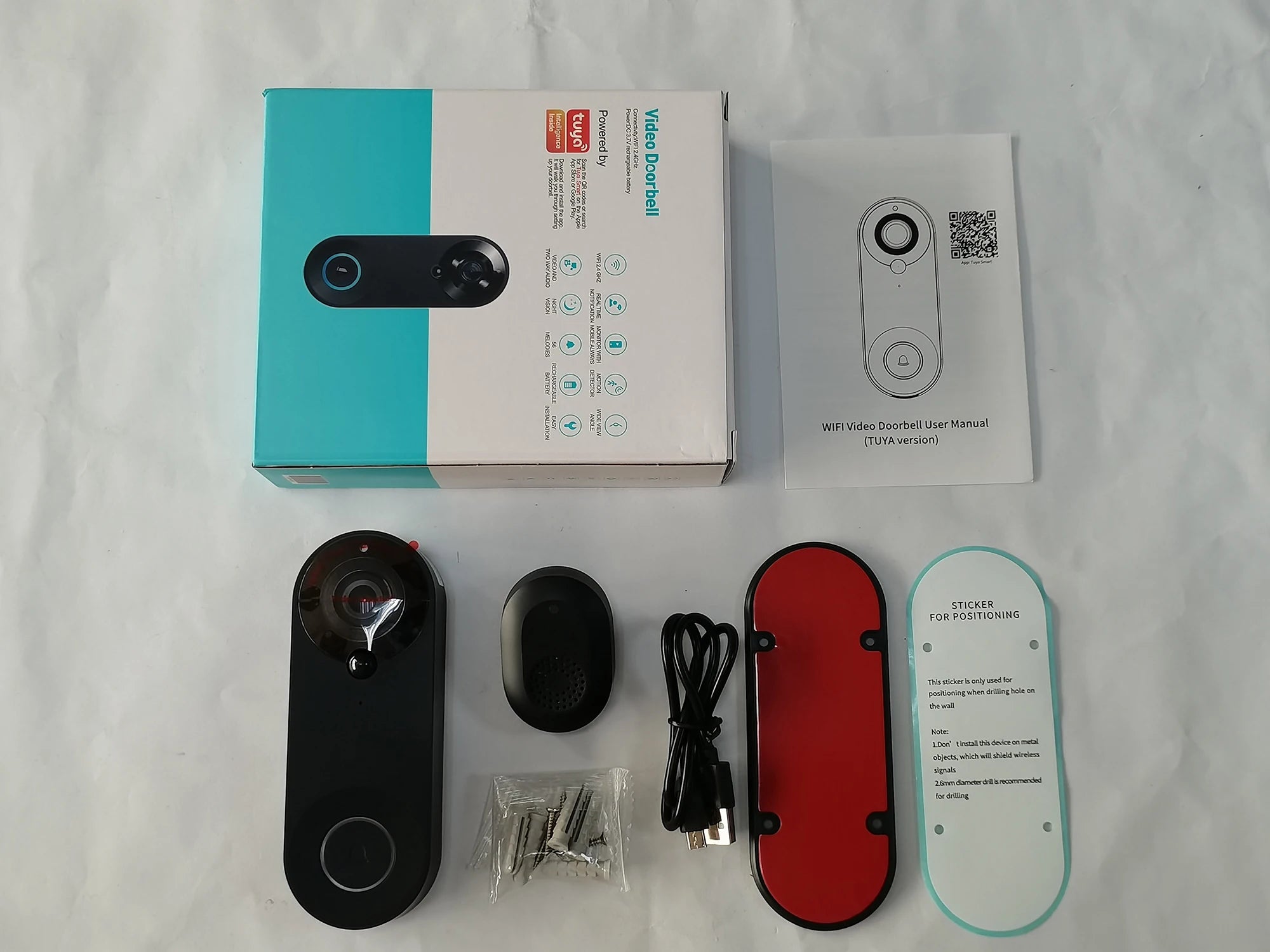 5G 2.4G WiFi Video Doorbell 1080P Wireless Camera Door Bell Tuya Smart Home Security Motion Detect Night Vision Ringing Bell